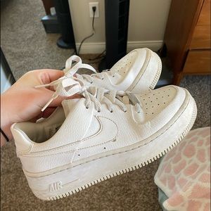 Nike Air force ones platform